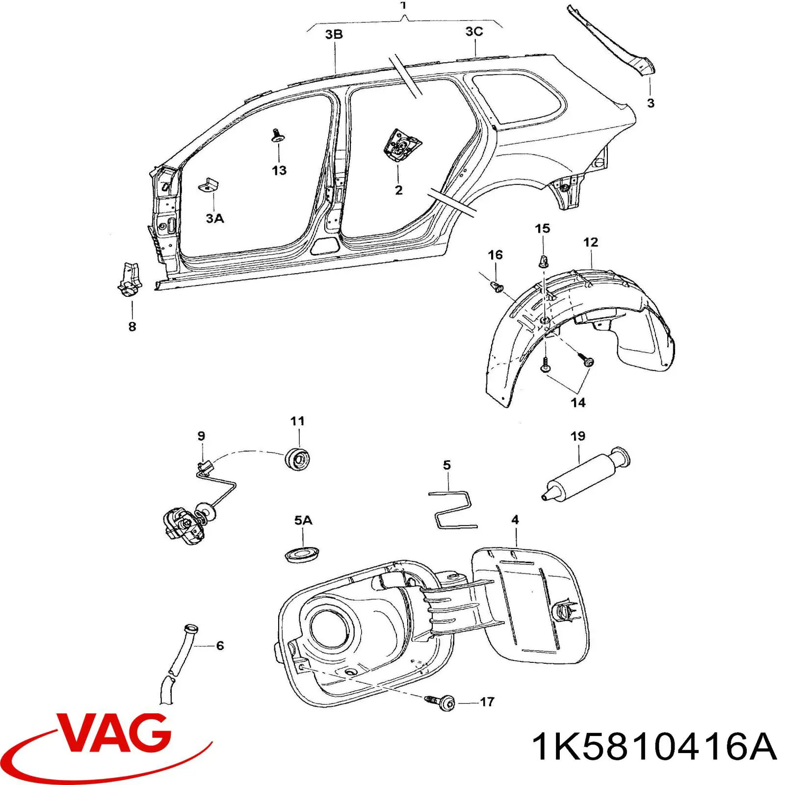  VAG 1K5810416A precio, desde 53,95 EUR