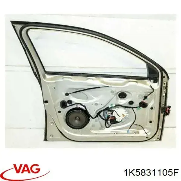 1K5831105D VAG panel exterior de puerta delantera izquierda
