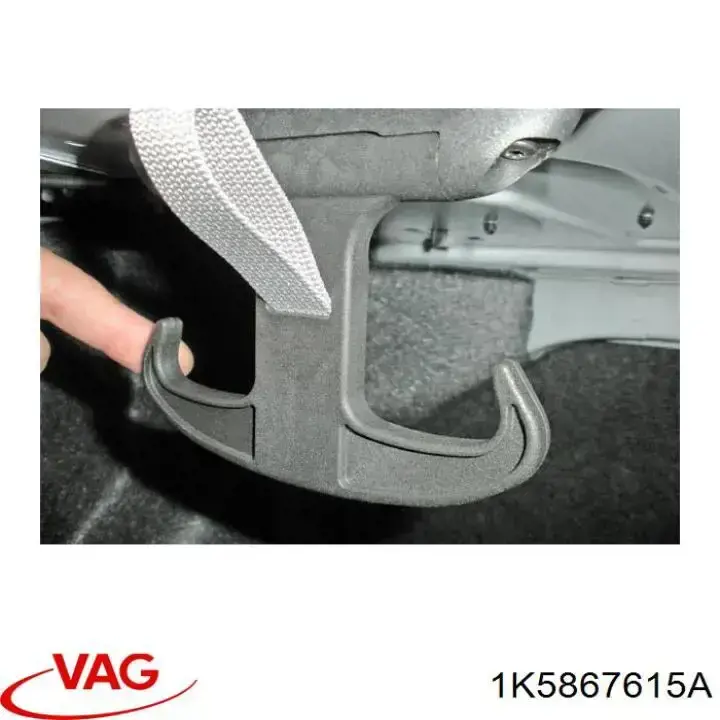 Comprar 1K5867615A VAG Gancho para bolsa del maletero
