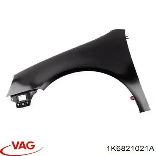 Aleta delantera izquierda VAG 1K6821021A precio, desde 74,35 EUR