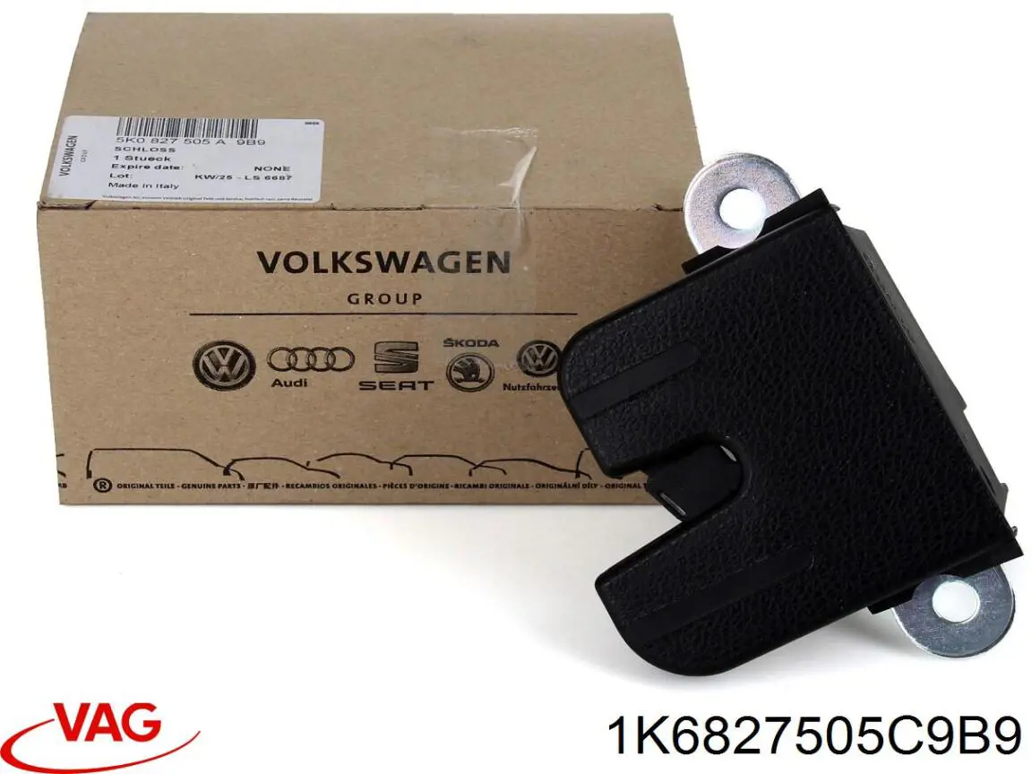 Comprar 1K6827505C9B9 VAG Cerradura de puerta de maletero