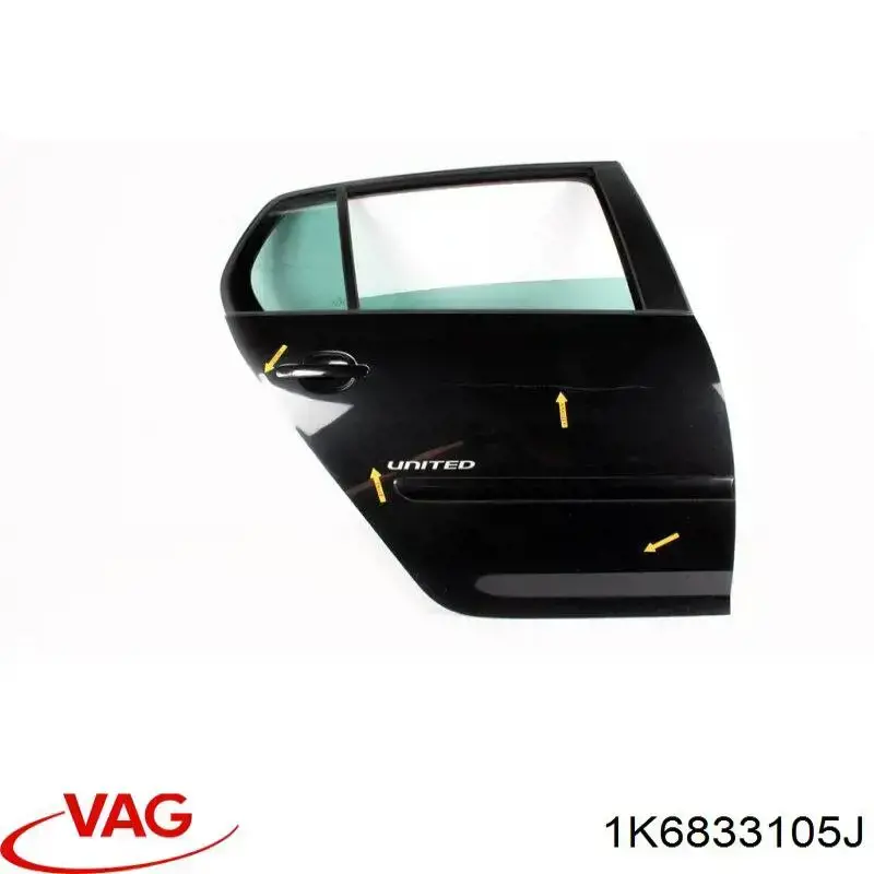 Panel lateral de puerta trasera izquierda VAG 1K6833105J precio, desde 151,01 EUR