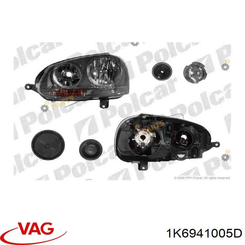 Faro izquierdo LPH652 Magneti Marelli