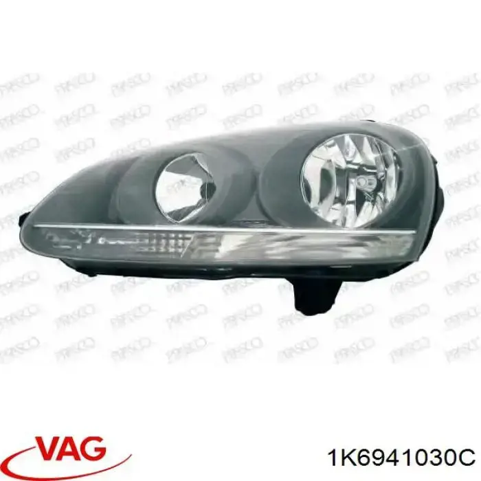Faro delantero derecho VAG 0301212202