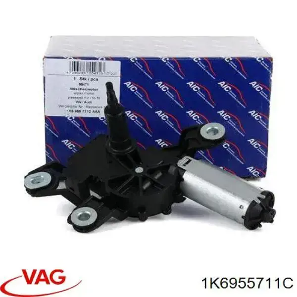 1K6955711C VAG motor limpiaparabrisas luna trasera