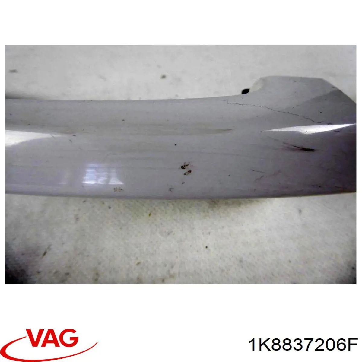 Manija exterior derecha delantera/trasera de puerta 1K8837206F VAG