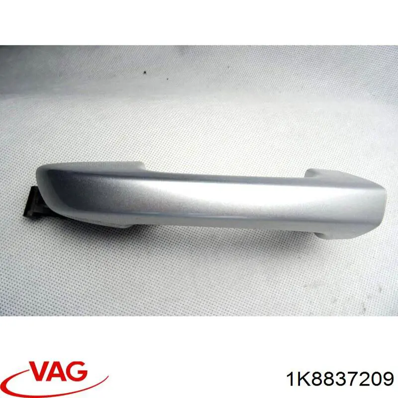 Soporte de manija exterior de puertas izquierdas 1K8837209 VAG