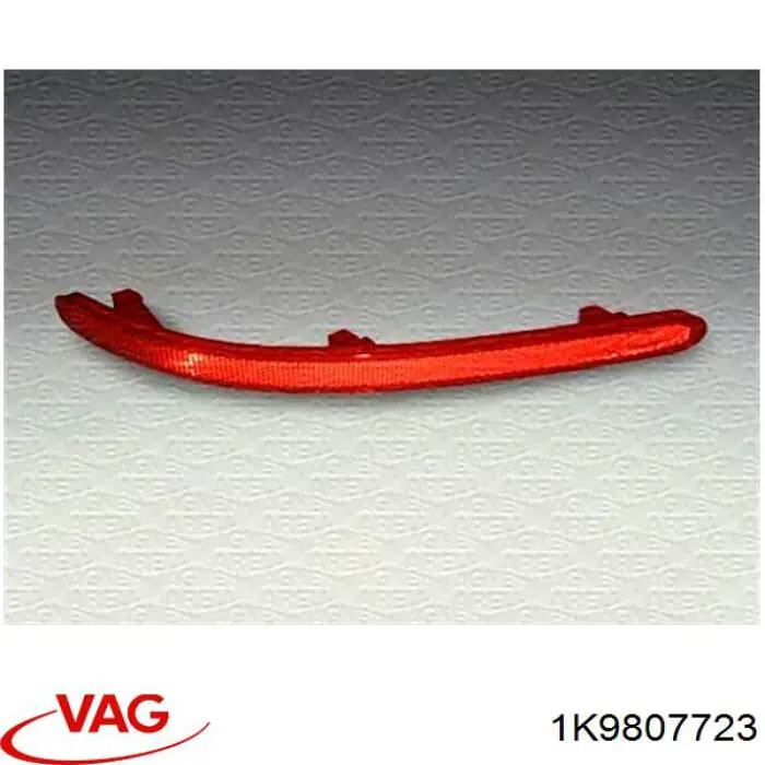 Soporte de parachoques delantero izquierdo 1K9807723 VAG