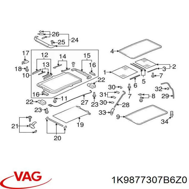  VAG 1K9877307D6Z0 precio, desde 471,32 EUR