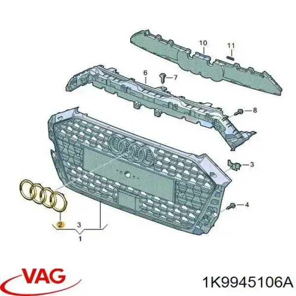 Comprar 1K9945106 VAG Reflector del parachoques trasero derecho