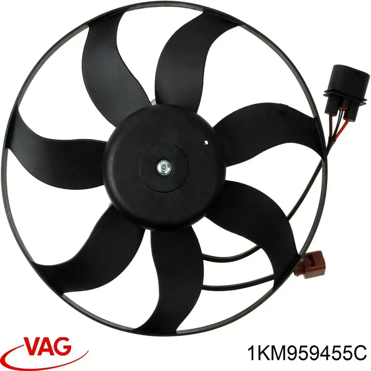 1KM959455C VAG ventilador (rodete +motor refrigeración del motor con electromotor, izquierdo)