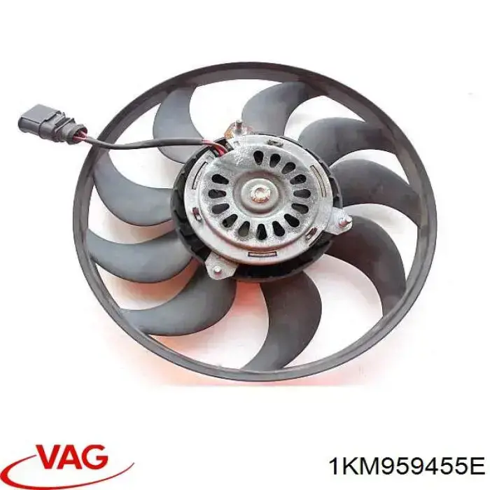 Ventilador de refrigeración completo derecho (motor y hélice) VAG 1KM959455E precio, desde 74,05 EUR