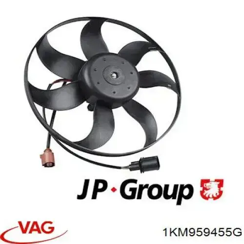 1KM959455G VAG ventilador (rodete +motor refrigeración del motor con electromotor, izquierdo)
