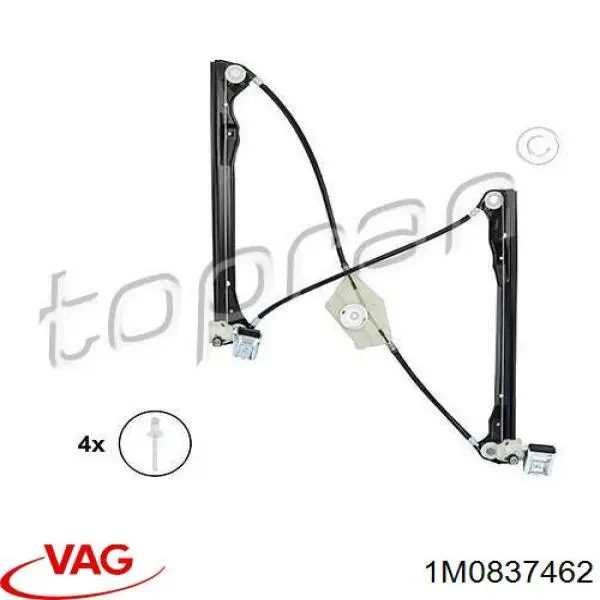 Mecanismo de elevalunas delantero derecha VAG 1M0837462 precio, desde 30,47 EUR