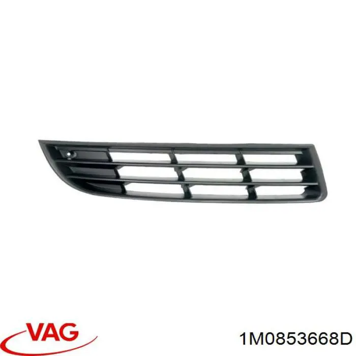 Rejilla de ventilación, paragolpes delantero, central 1M0853668D01C VAG