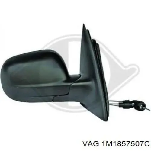 Espejo de retrovisor izquierdo 1M1857507C VAG
