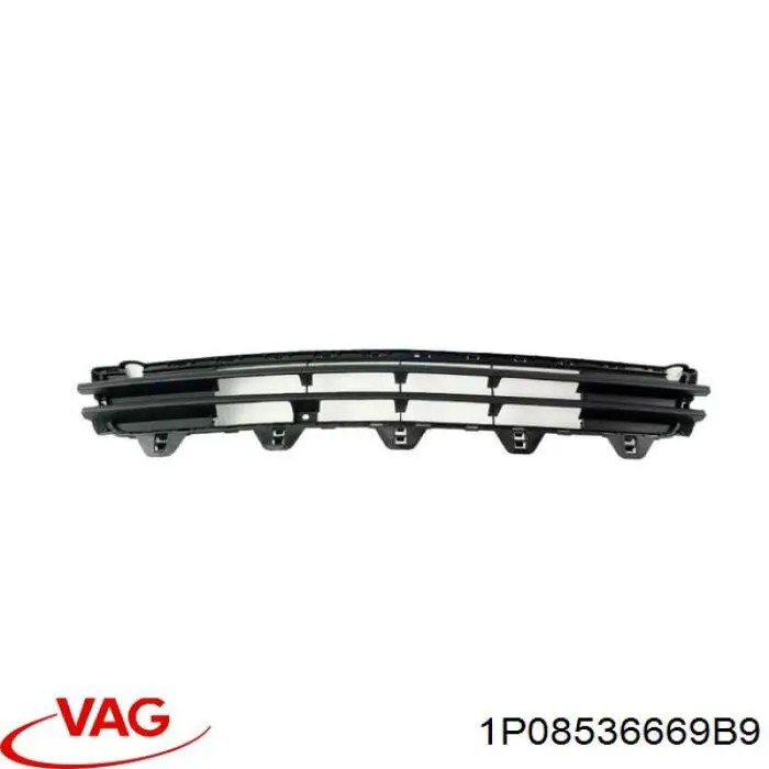 1P0853666E9B9 VAG Tapa de rejilla de faro antiniebla delantero derecho