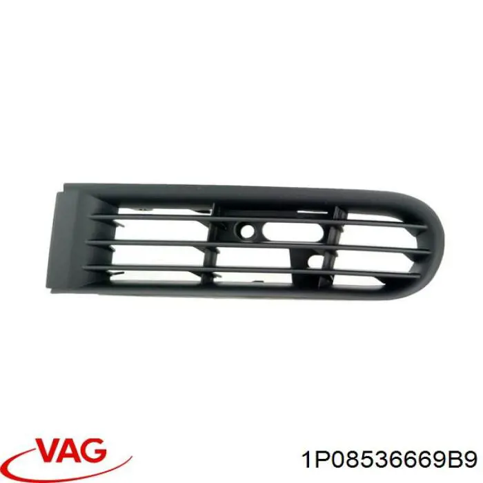Rejilla de luz antiniebla delantera derecha VAG 1P0853666E9B9