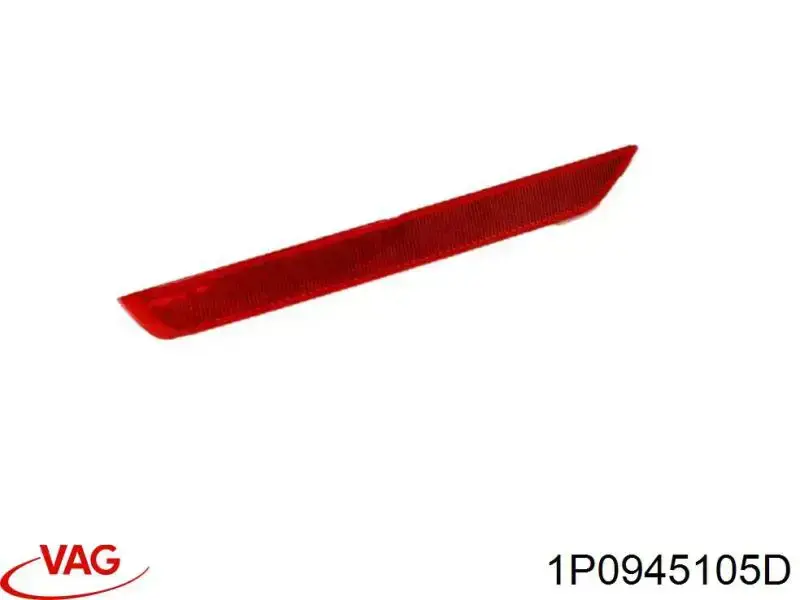 Comprar 1P0945105D VAG Reflector trasero izquierdo del parachoques