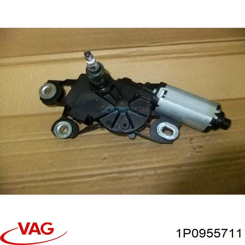 Motor limpiaparabrisas, trasera 5P0955711 VAG