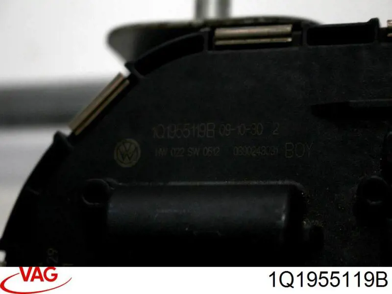 Motor limpiaparabrisas 1Q1955119B VAG
