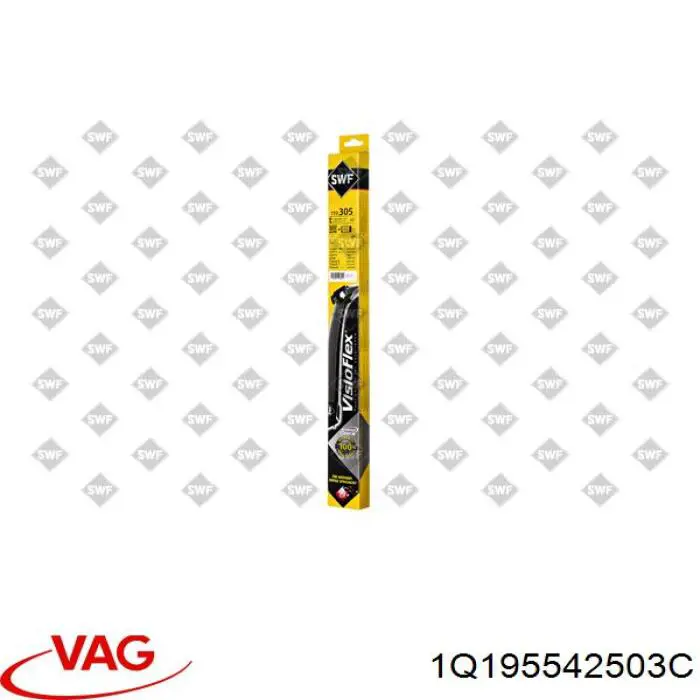 Escobilla del limpiaparabrisas del lado del conductor 1Q195542503C VAG