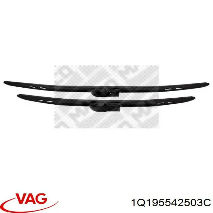 Escobilla del limpiaparabrisas del lado del conductor VAG 1Q195542503C precio, desde 16,71 EUR