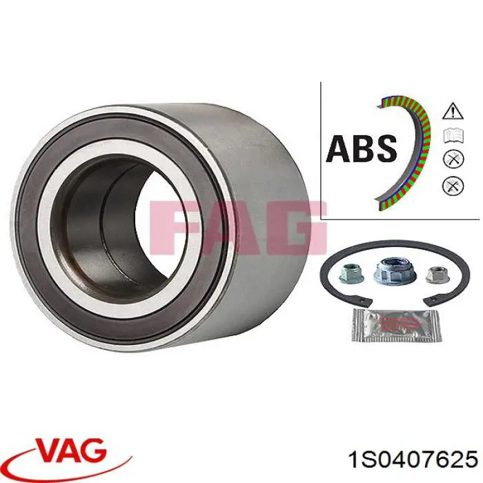 Cojinete de rueda delantero VAG 1S0407625 precio, desde 30,40 EUR