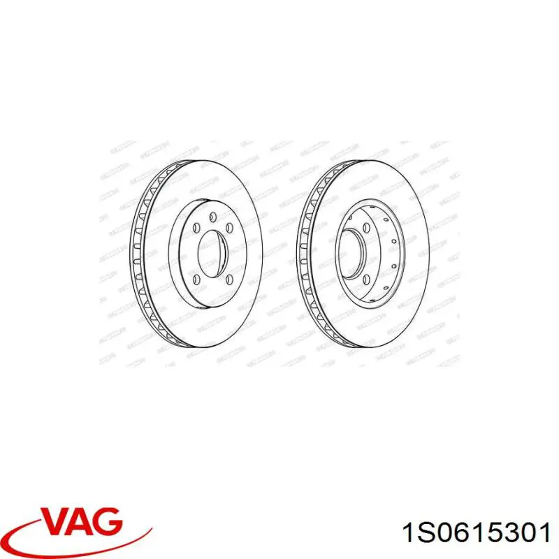 Frenos delanteros VAG 1S0615301 precio, desde 29,88 EUR