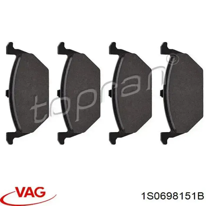 Pastillas de freno delanteras Seat Ibiza 5 KJ1, KJG