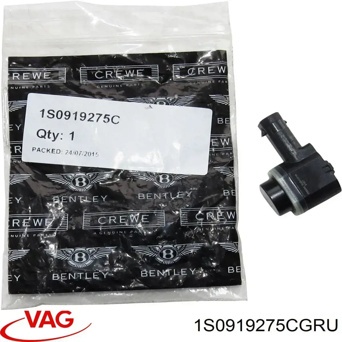 Sensor lateral delantero/trasero de aparcamiento 1S0919275CGRU VAG