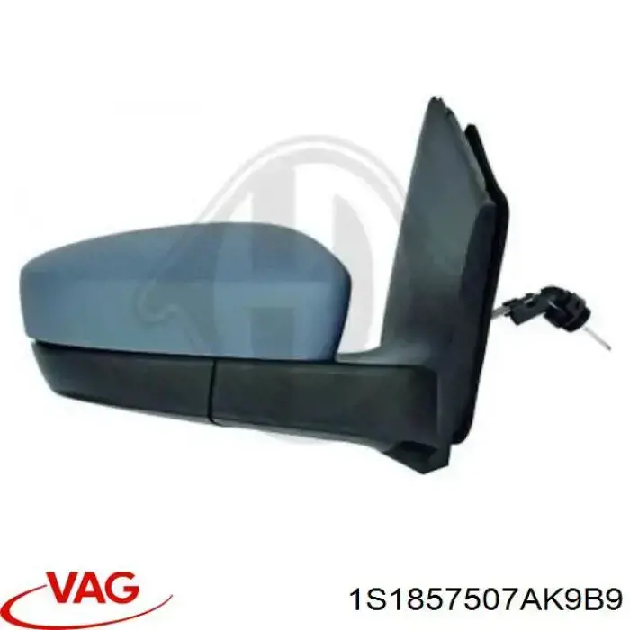 1S1857507AK9B9 VAG espejo retrovisor izquierdo