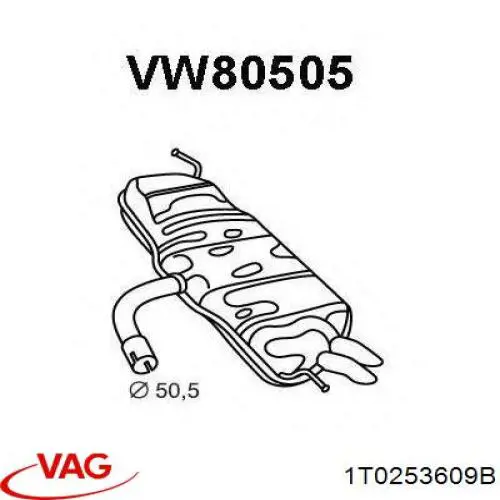 1T0253609B VAG