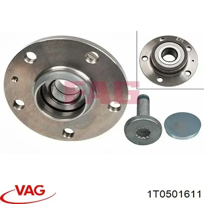 Comprar 1T0501611 VAG Cubo de rueda, Eje trasero
