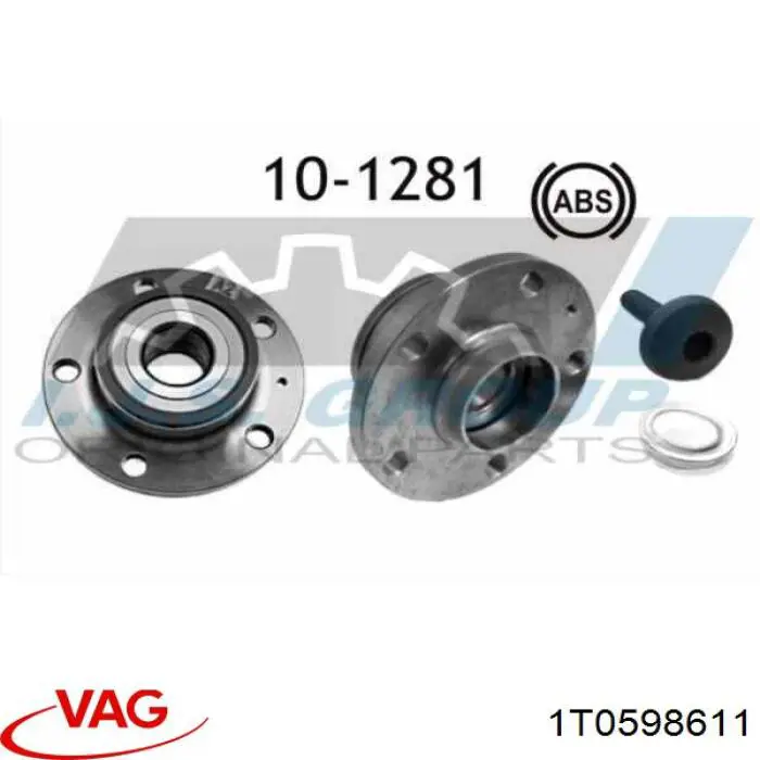 Buje de rueda VAG 1T0598611 precio, desde 41,19 EUR