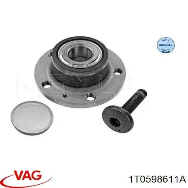 Comprar 1T0598611A VAG Cubo de rueda, Eje trasero