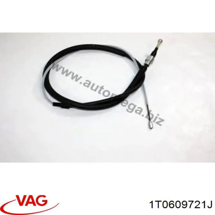 1T0609721J VAG cable de freno de mano trasero derecho/izquierdo