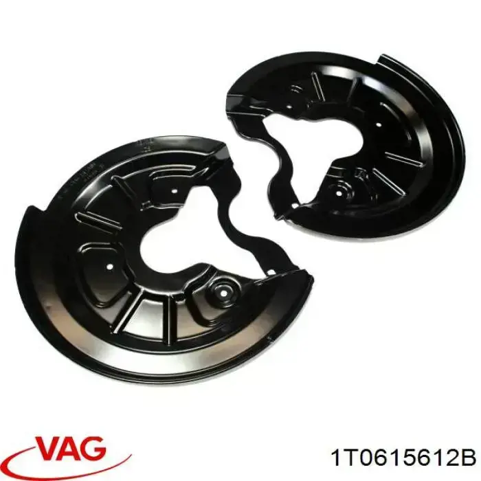 1T0615612B VAG chapa protectora contra salpicaduras, disco de freno trasero derecho