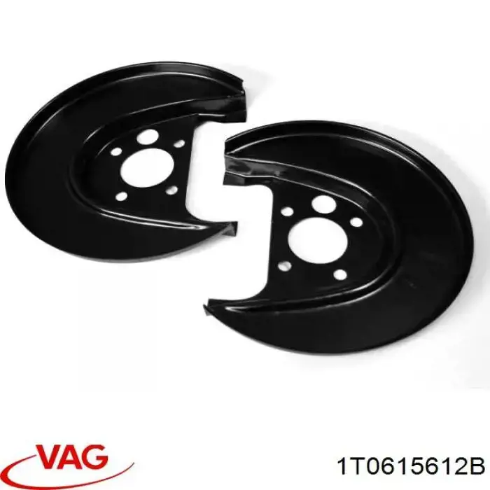 Protector de disco de freno trasero derecho 1T0615612B VAG