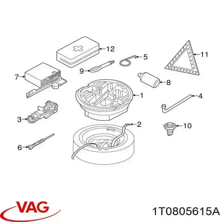 Enganche 1T0805615A VAG