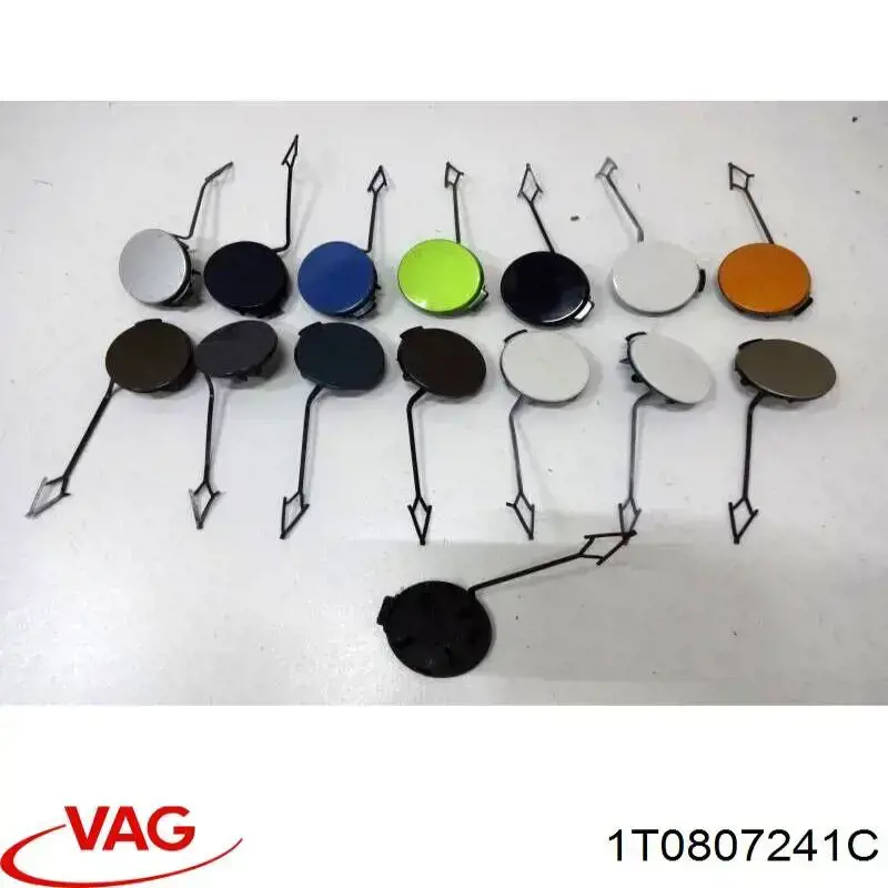 1T0807241C VAG cobertura de parachoques, enganche de remolque, delantera