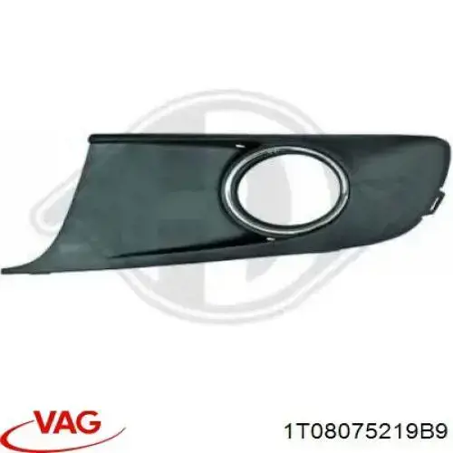 Comprar 1T08075219B9 VAG Alerón del parachoques trasero