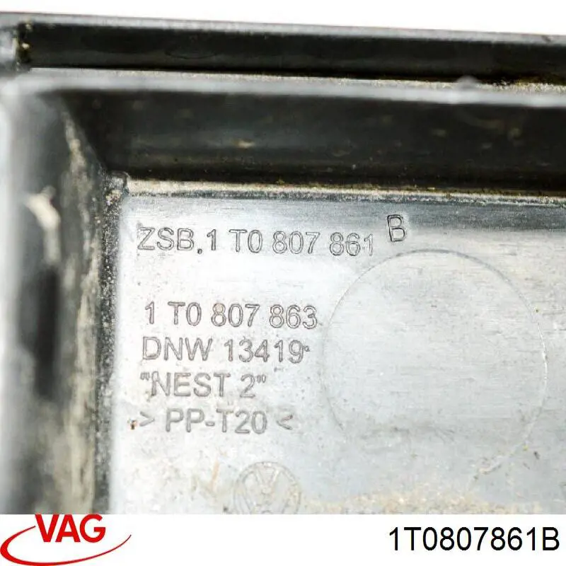 Soporte central del parachoques trasero VAG 1T0807861B precio, desde 31,10 EUR