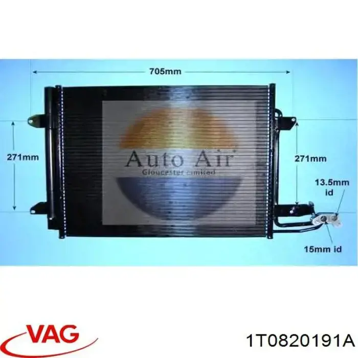 Receptor-secador del aire acondicionado VAG 1T0820191A