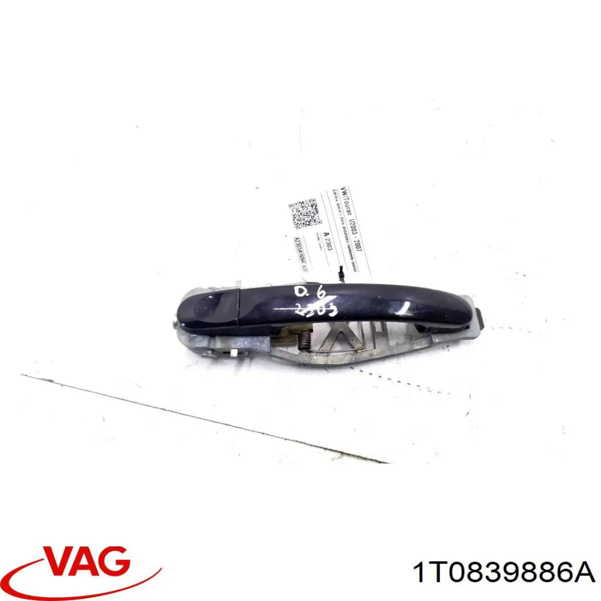Comprar 1T0839886A VAG Soporte de manija exterior de puerta trasera derecha