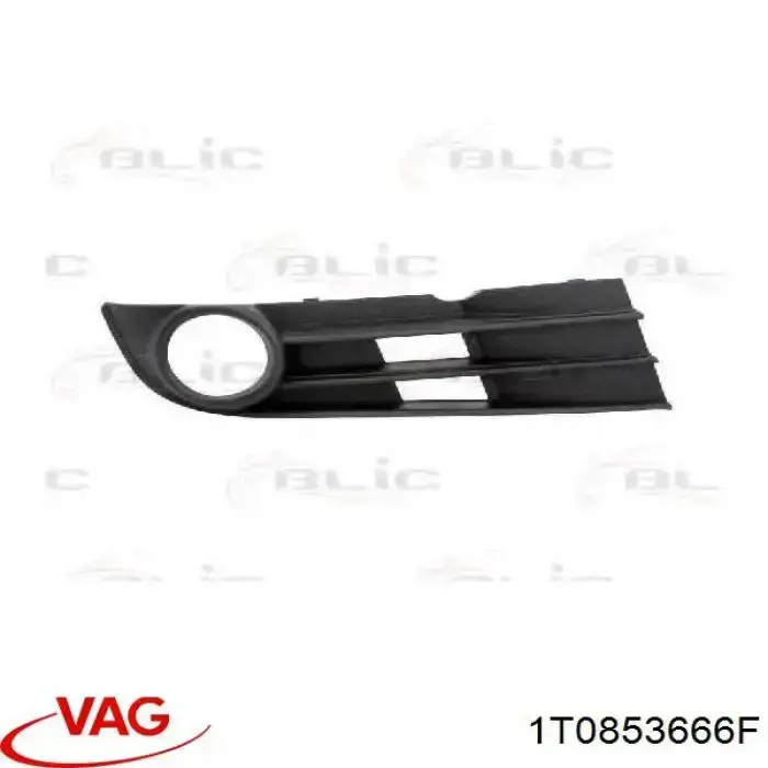 1T0853666F VAG rejilla de antinieblas delantera derecha