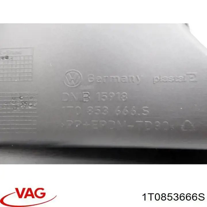 Comprar 1T0853666S VAG Rejilla derecha del parachoques delantero
