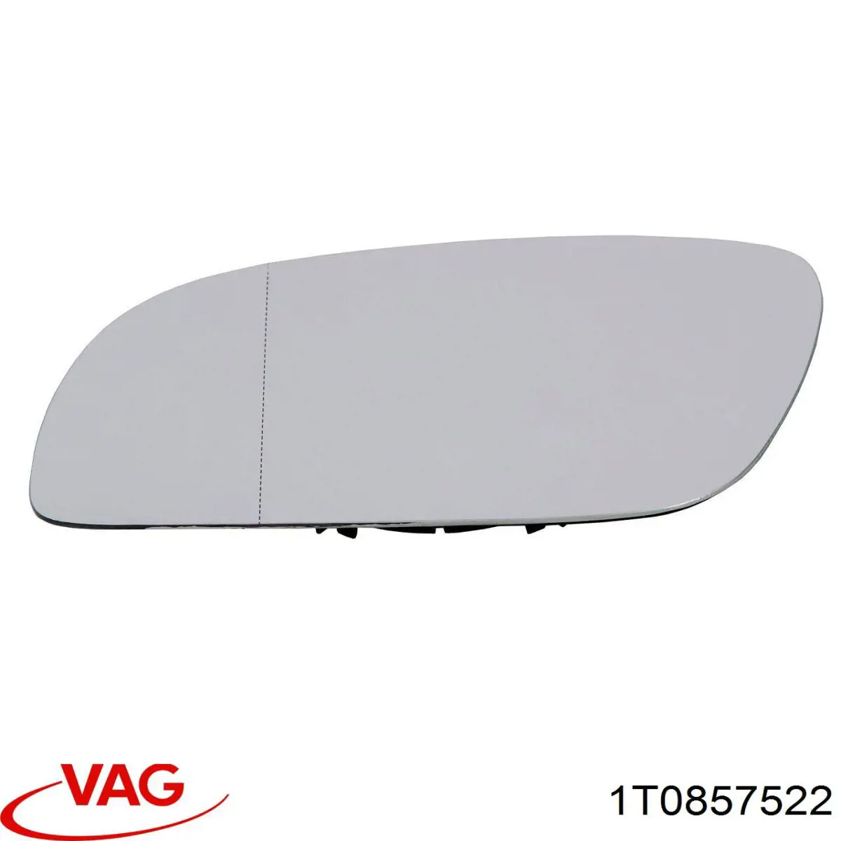 Cristal de espejo retrovisor derecho VAG 1T0857522 precio, desde 17,60 EUR