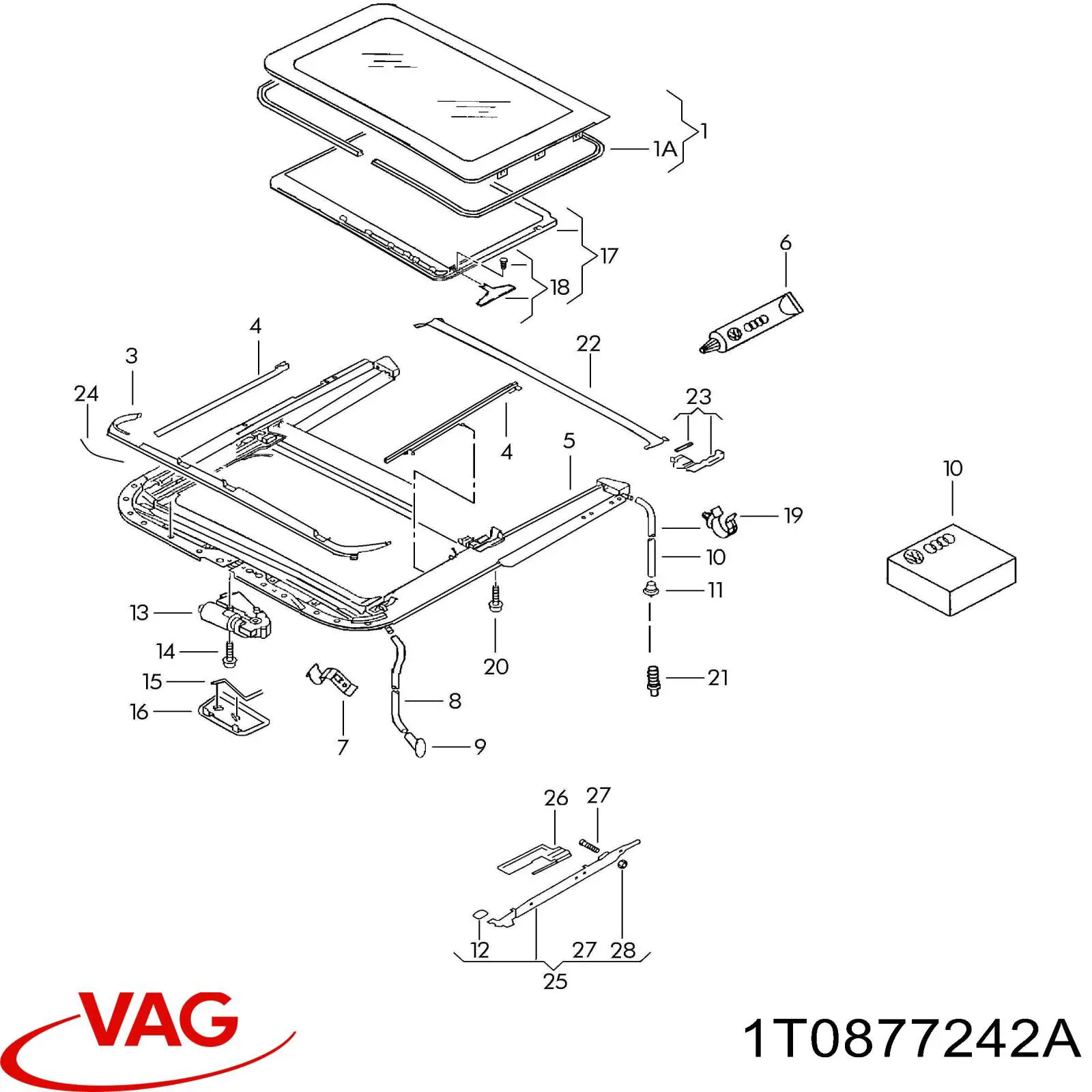 VAG 1T0877242A precio, desde 10,07 EUR