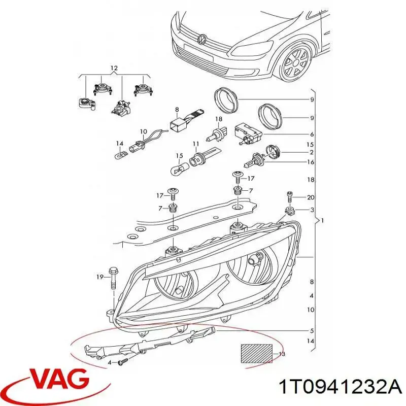 Comprar 1T0941232A VAG 